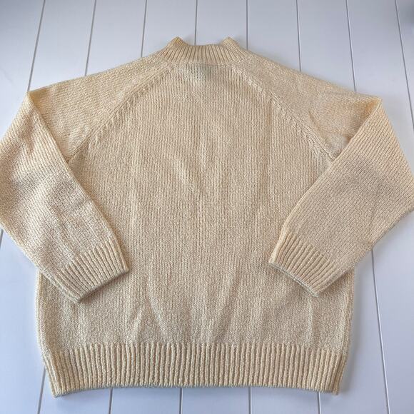 Karen Scott Women's Acrylic Cable Knit Sweater Ivory Size XL - Picture 2 of 6